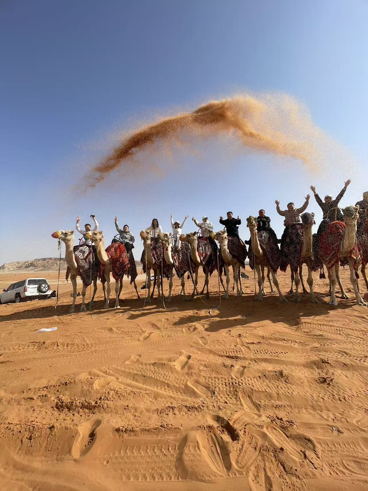 沙漠驰骋话收官！毕友中东考察团红沙漠冲沙+文化溯源，满载成果返程|毕友中东行Day8